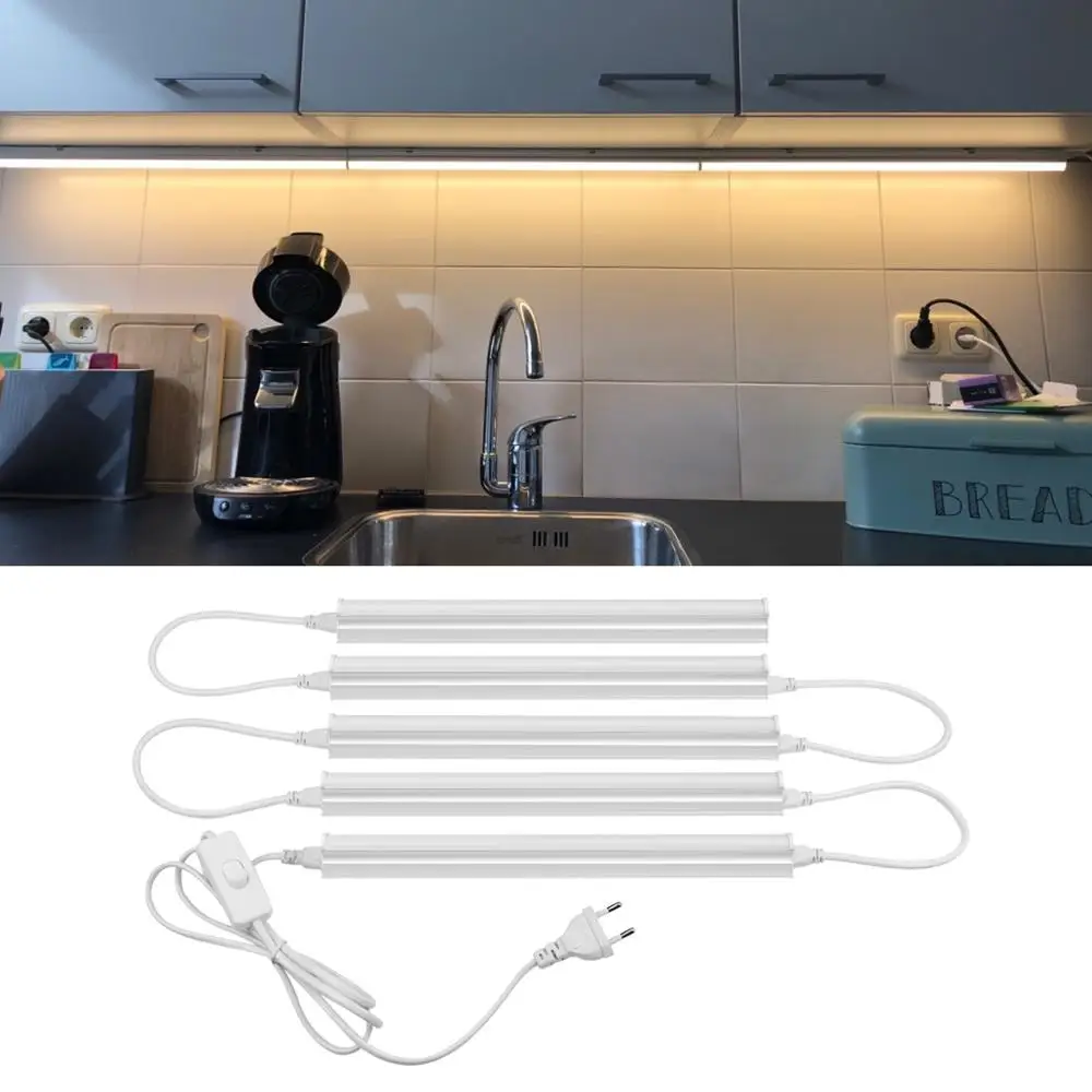 LED Bar T5 Tube 29cm 6W Under Cabinet Light for Kitchen 110V 220V lampara Room Decor Led Lights Lamp ledes para iluminacao