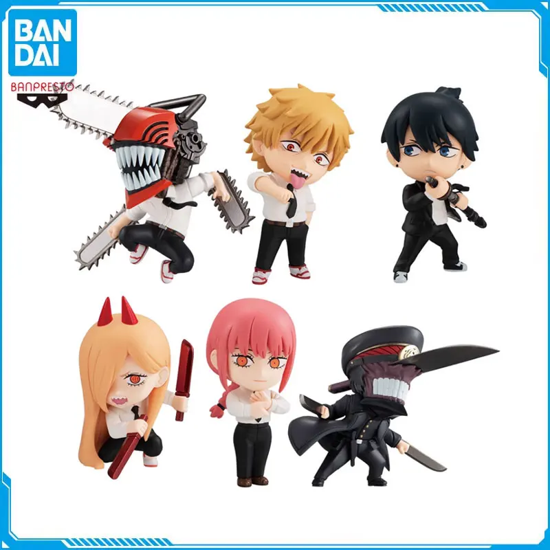 Bandai Original Chainsaw Man ADVERGE MOTION 1 Gashapon Toys Denji Power Hayakawa Aki Anime Action Figures Model Toys Kids Gift