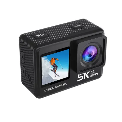 Action Camera 5K 4K 60FPS WiFi Anti-shake Dual Screen 170° Wide Angle 30m Waterproof Sport Camera with Remote Control