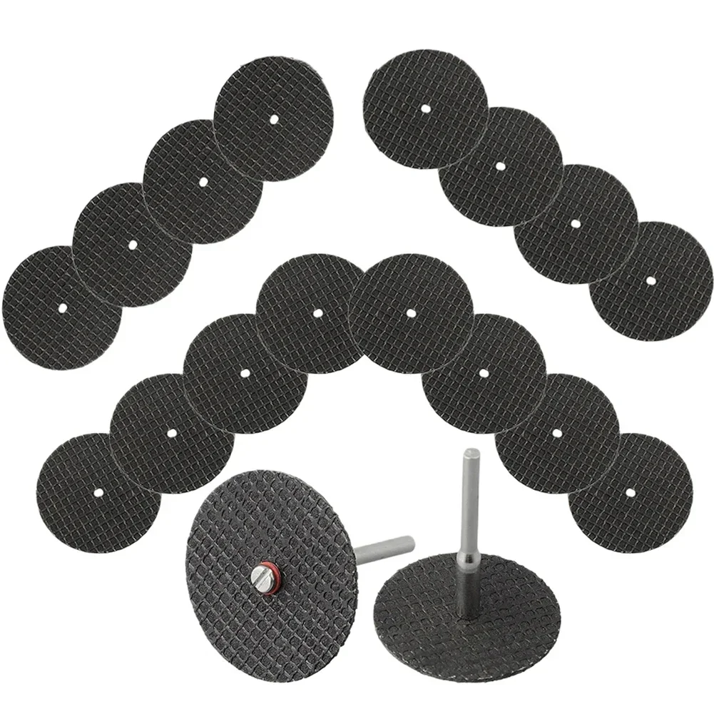 20pc 32mm Grinding Wheel Cutting Disc Circular Resin 3mm Shaft Saw Blade Sanding Disc For Angle Grinder Rotary Tools Accessories