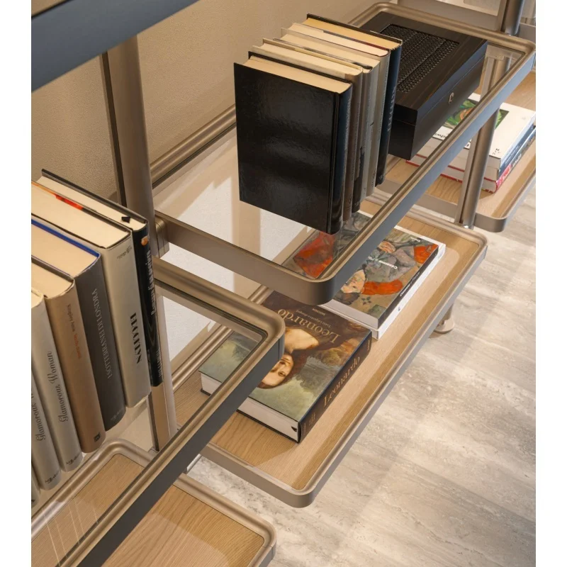 custom.Easy Assembly Clothes Rack Rod Aluminum Column System Double-Sided Finished Surface Melamine Column System