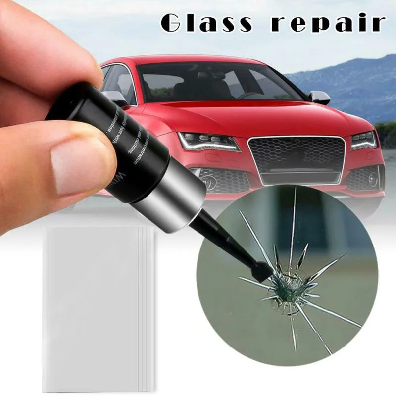 

Car Windshield Windscreen Glass Repair Resin Kit Auto Vehicle Casement Fix Tool Window Glass Cracked Scratch Restore Repair