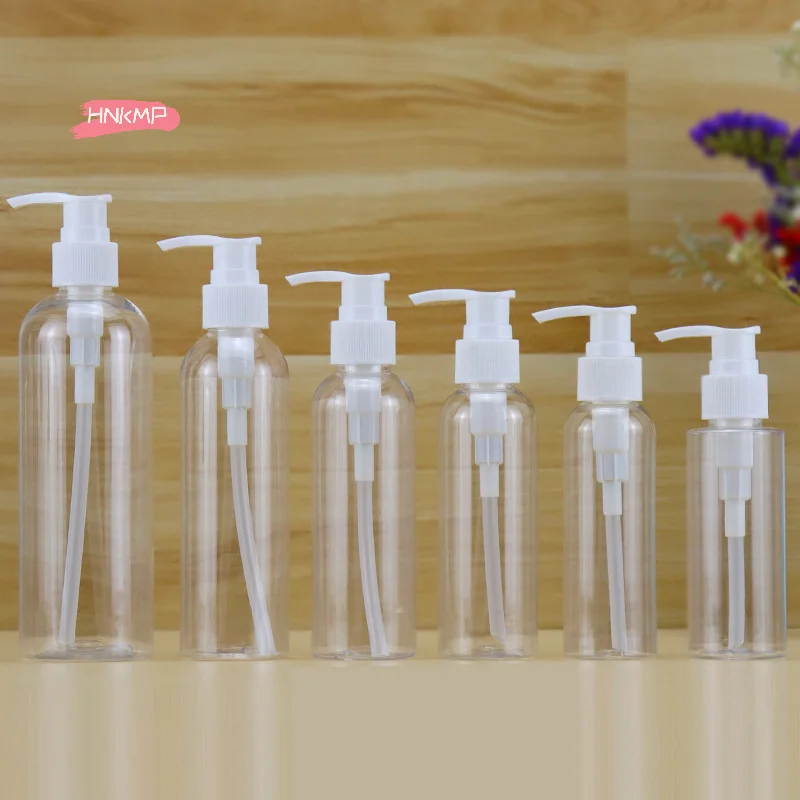 100/120/150/200/250/300ml Portable Vacuum Press Spray Bottle Refillable Shampoo Cosmetic Cream Liquid Lotion Dispenser for Trave