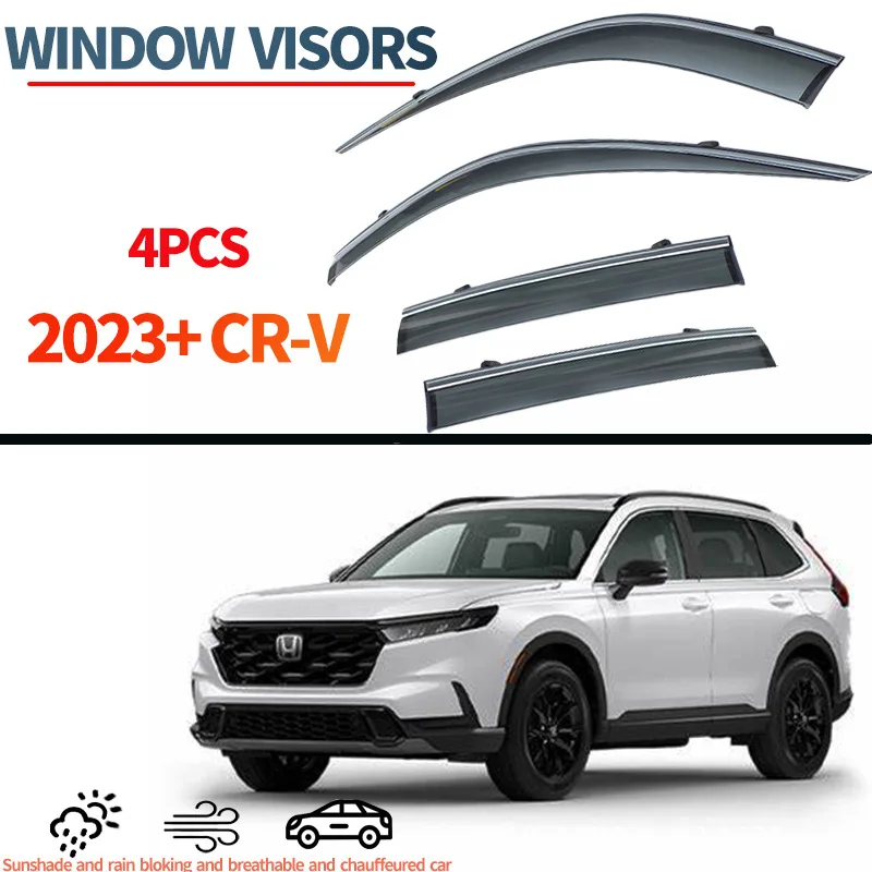 

Car Window Visor for 2023 2024 HONDA CRV Side Window Deflector Weathershield Sun Rain Guard