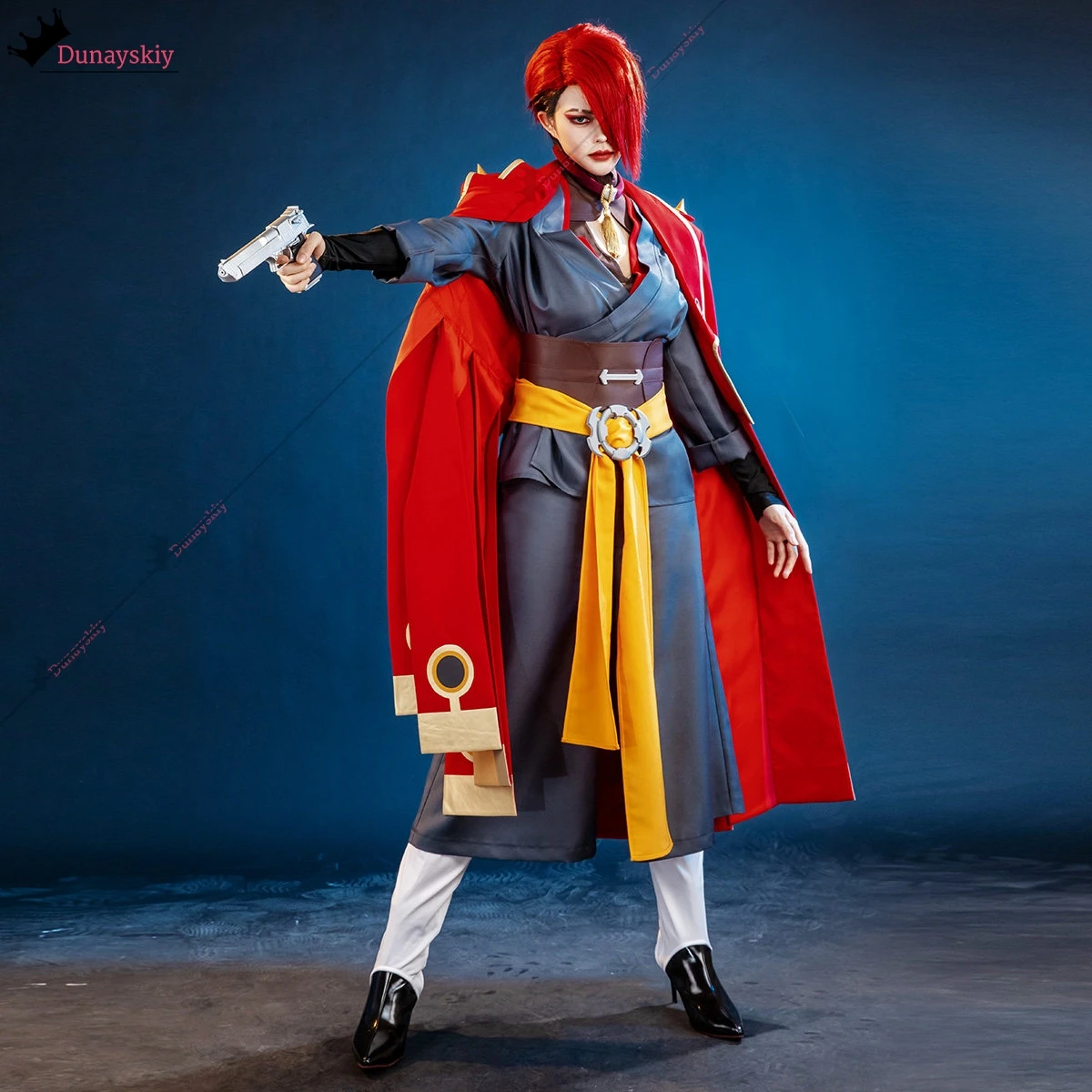 Gachiakuta‌ Zanka Kyouka Cosplay Costume Zanka Nijiku Custom New Red Cloak Dress Prop Halloween Carnival Men Women Dress Up view 4