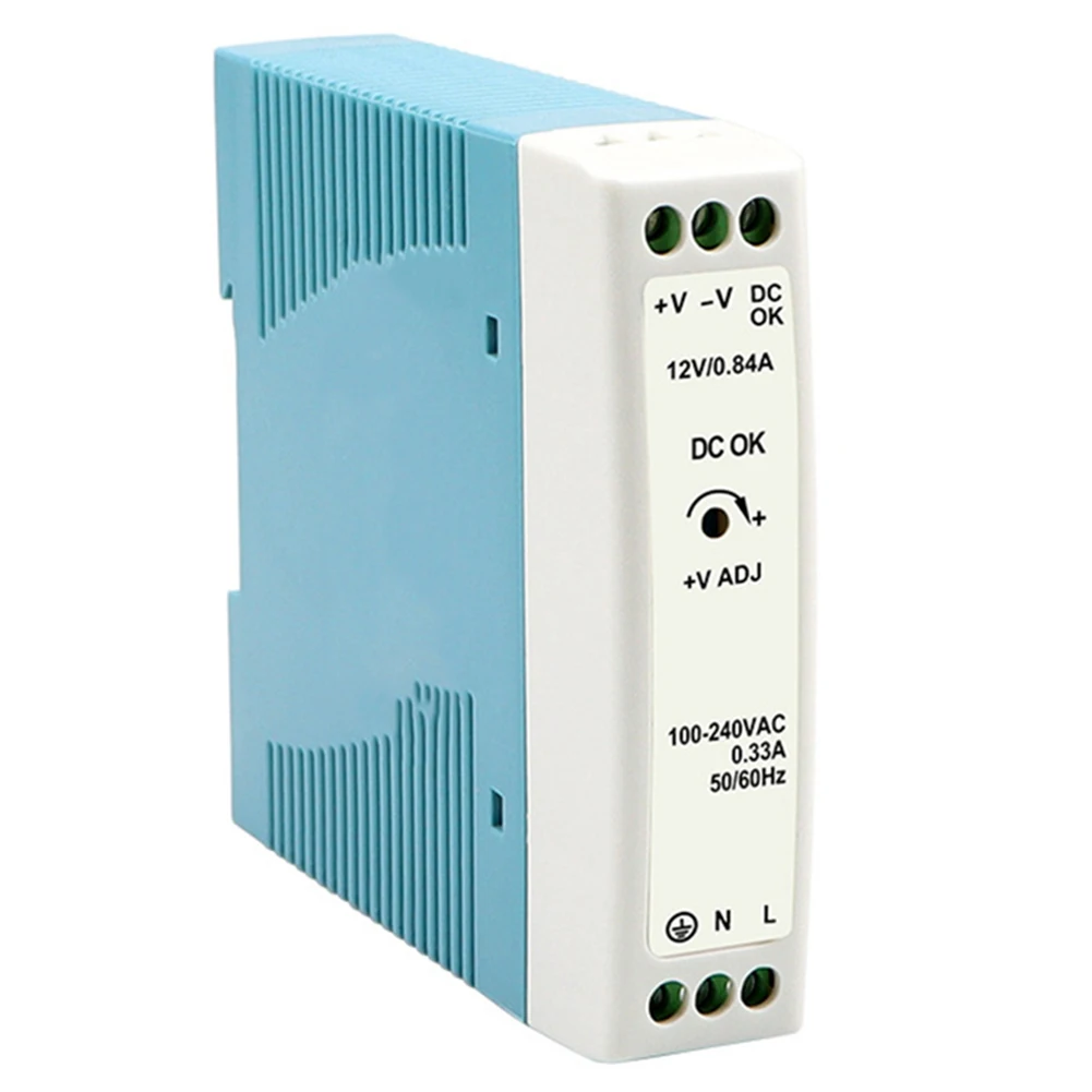 

12V 0.84A For DIN Rail Power Supply For MDR 10W Power Switching Converter Rail Switch Electrical Switching Mode Power Supplies
