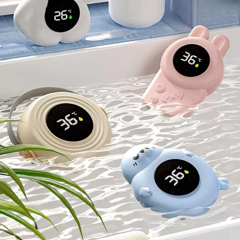 Water Resistant Tub Temperature Gauge LED Display High Accuracy Bath Thermometer IPX7 Waterproof Floating Design