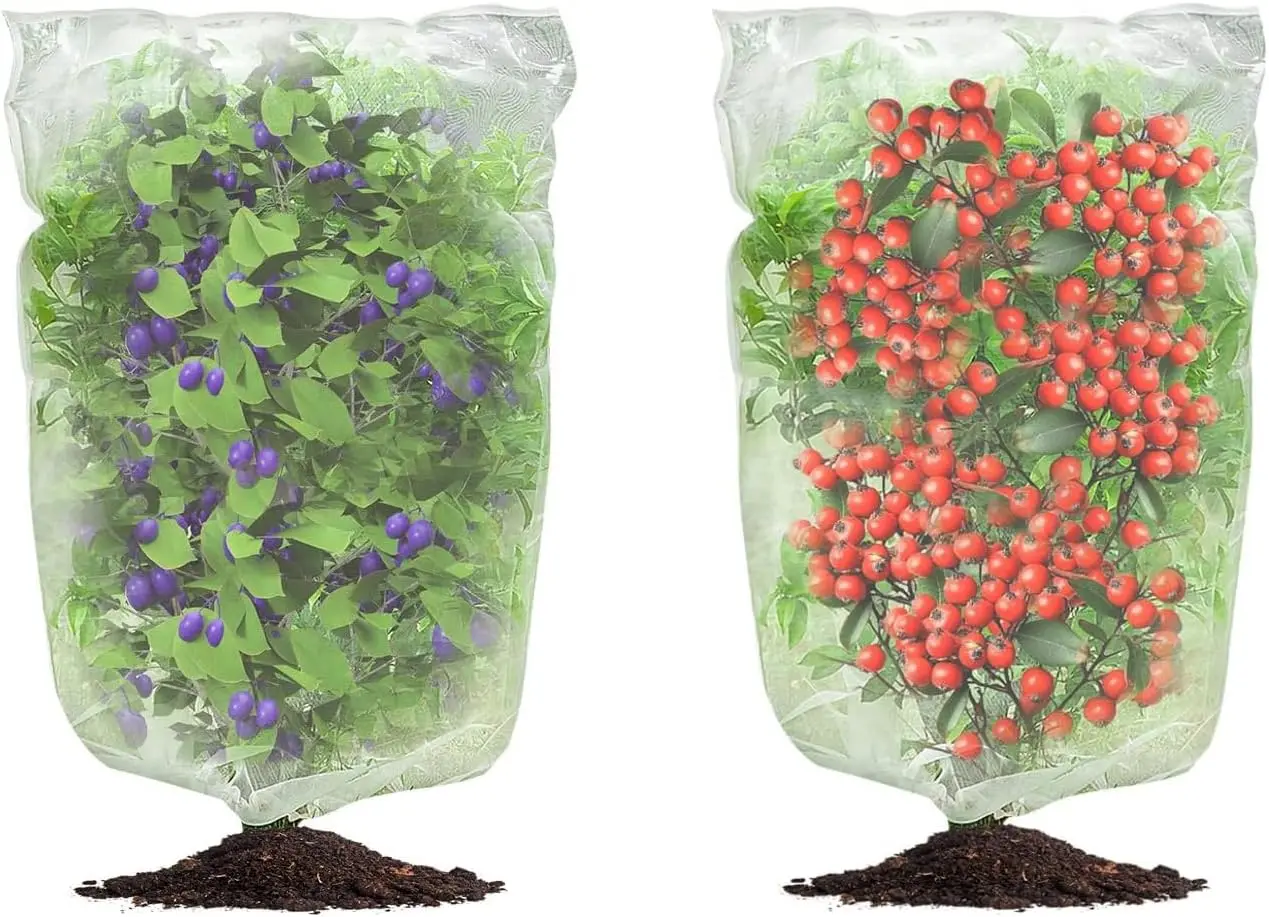 

Сетка для фруктовых деревьев, 2 шт., 6,6 * 6,6 футов, защитная сетка для фруктовых садов от птиц и цикад, сетчатые чехлы-протекторы для защиты урожая