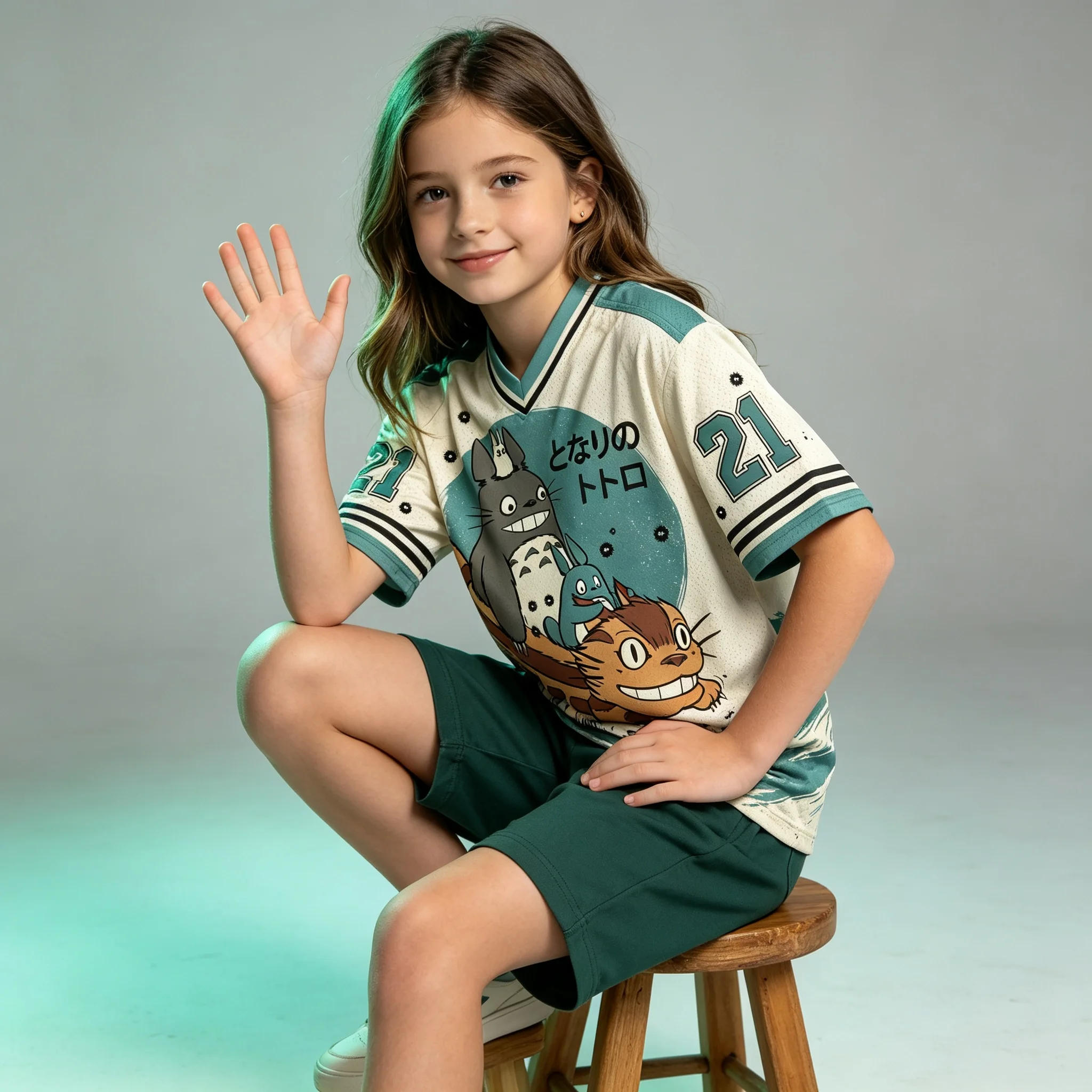 Camiseta de manga corta con estampado de Totoro Cat Bus, ropa informal Unisex para adultos y niños, ropa informal para uso diario en la calle en verano