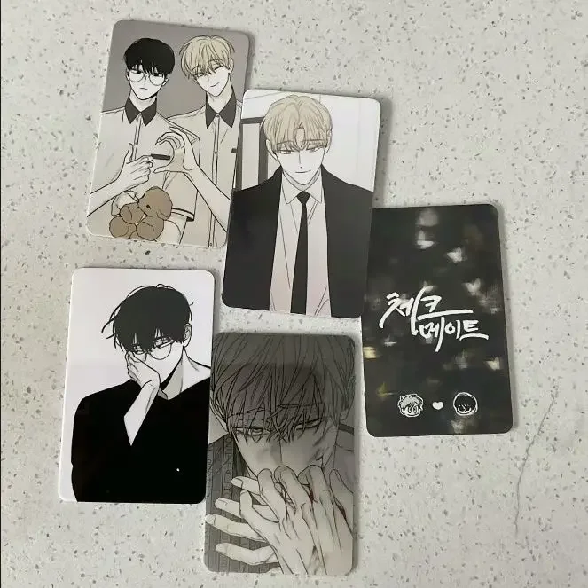 Checkmate 3 Inches Card Collection Jeong Eunsung Lee Soohyun Book Clip Pagination Mark Cute Korean BL Manwha Goods Friend Gift