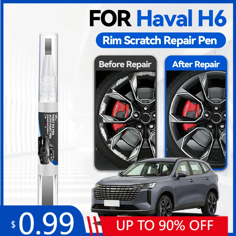 

Карандаш-корректор для колесных дисков GWM Haval H6 2011-2025, черный, для ремонта царапин, аксессуар для авто, DIY