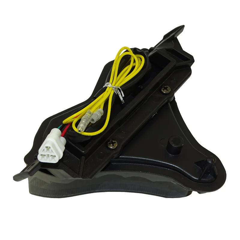 waase For Yamaha YZF R1 2009 2010 2011 2012 2013 2014 Chrome Tail Light Brake Turn Signals Integrated LED Light