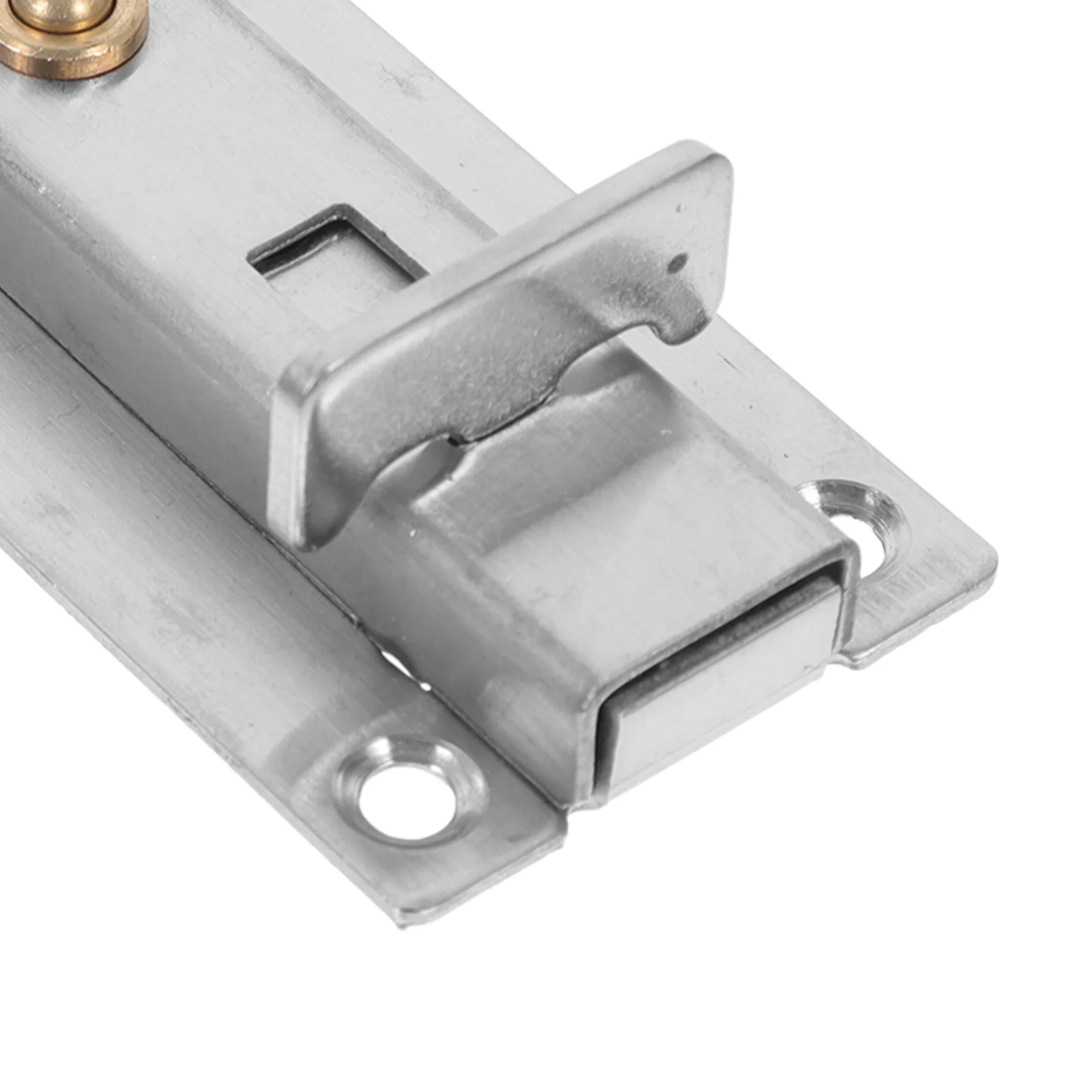 Stainless Steel Automatic Rebound Door Bolt Latch Lock for Doors Windows Cabinet Security Bathroom Stall Door Latch