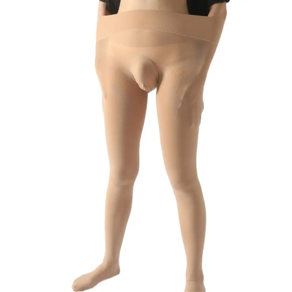 

Мужские однотонные эластичные колготки с высокой эластичностью, глубоким вырезом, бесшовные, облегающие, теплые, 80D, вельветовые чулки