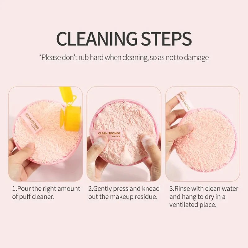 1pc/2PCS Makeup Remover Pads Microfiber Reusable Face Towel Make-up Wipes Cloth Cotton Reusable Pads Skin Care Cleaning Puff