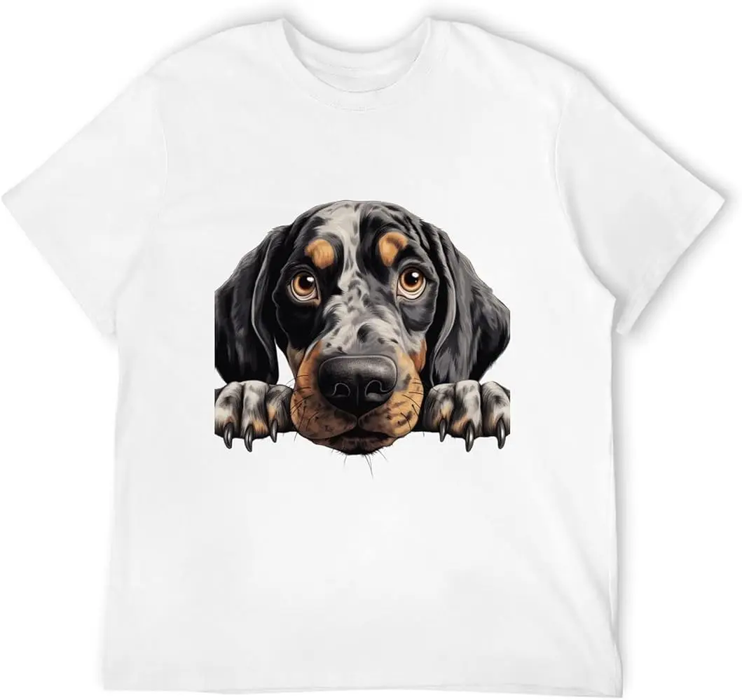 Clumber Spaniel Dog T-Shirt I Love Dogs Men's Unisex TeeSize  Graphic T-shirts for Unisex Summer Short Sleeve