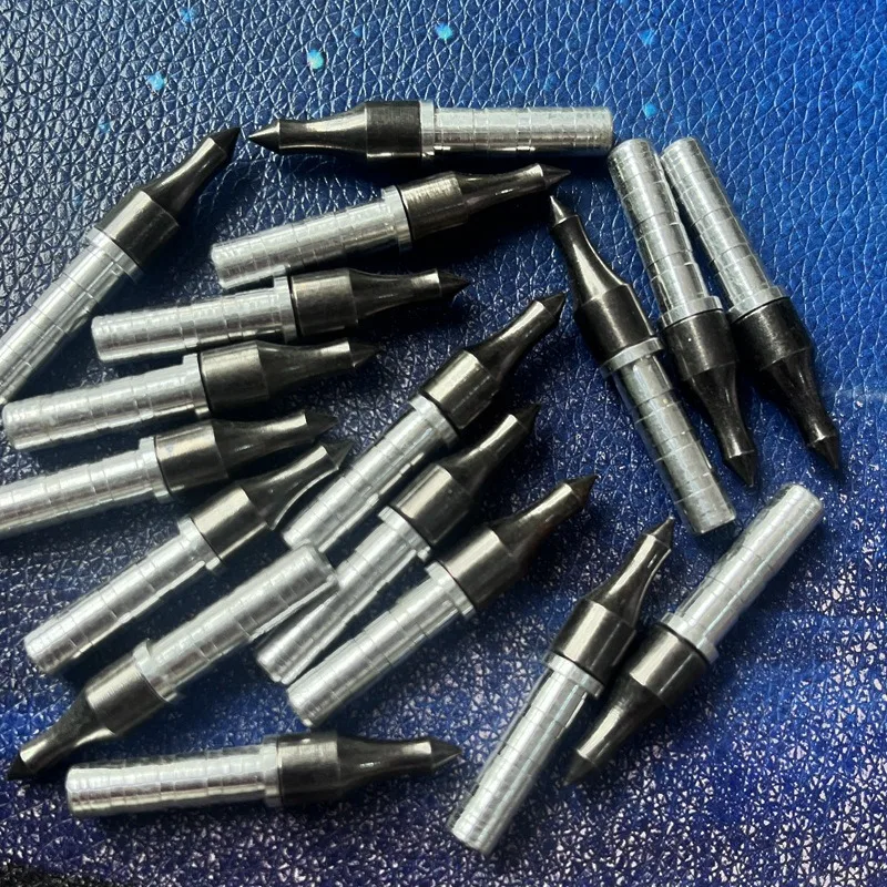 20pcs 6mm 8mm Screw-in Arrowheads Stainless Steel Target Points Replaceable Arrow Tips Archery Arrow Accessories Factory Direct