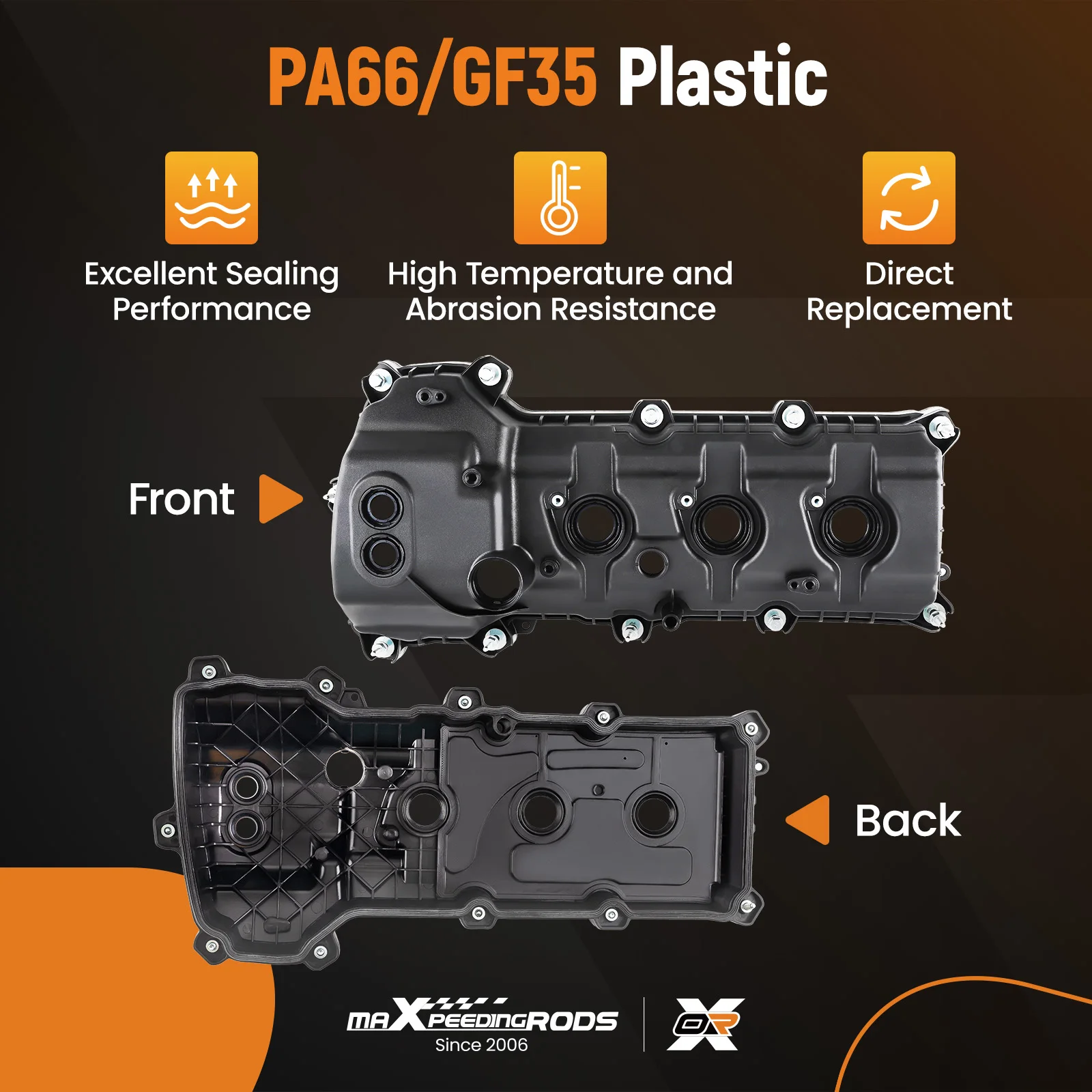 フォード マスタング 2011-2017 V6 3.7L DOHC用 エンジンバルブカバー 左側 BR3E6K271FG  BR3E6K271GC  BR3Z-6582-R