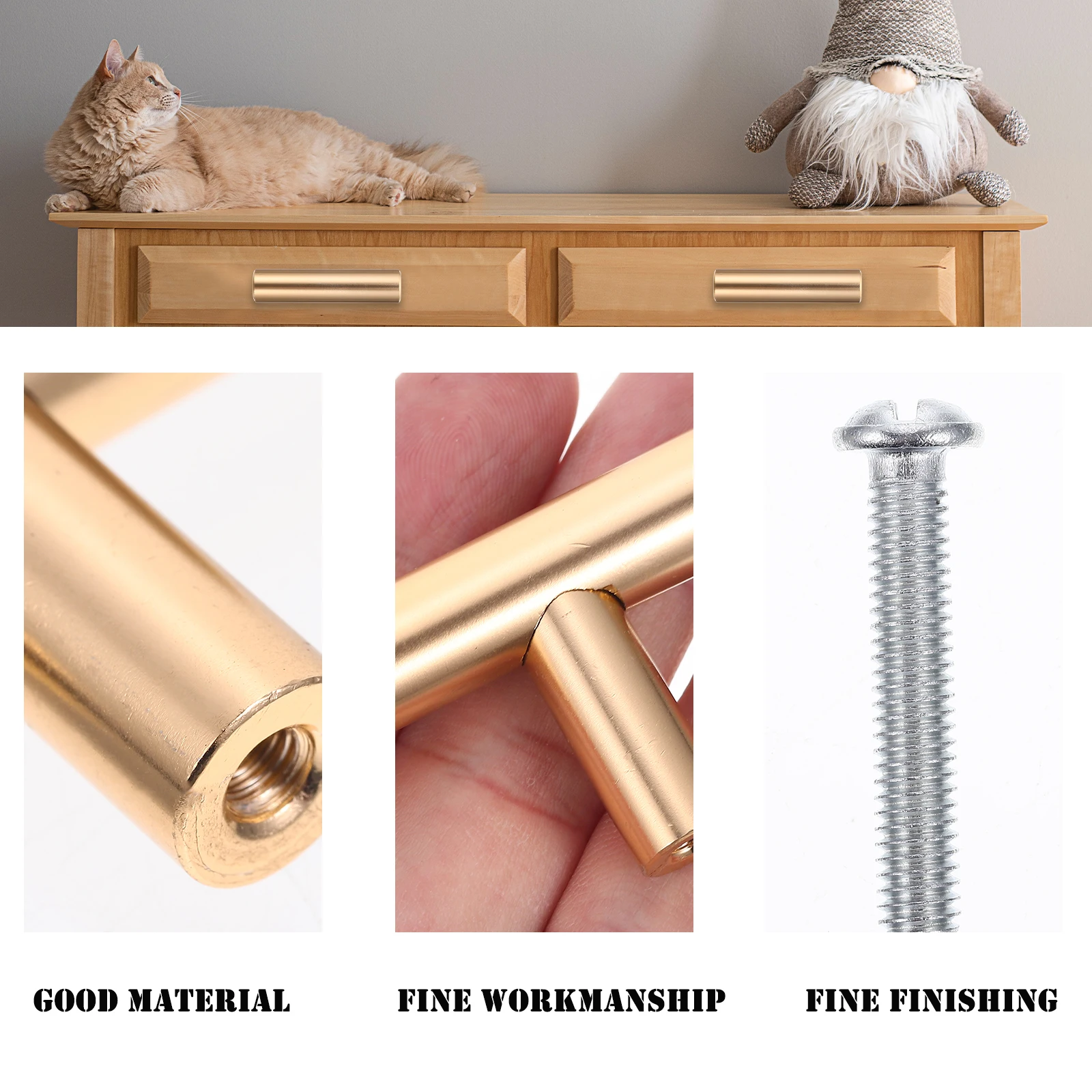 

5pcs Cabinet Handles Alloy Retro Style Sturdy Hardware For Kitchen Bedroom niture Cupboard Drawer Dresser