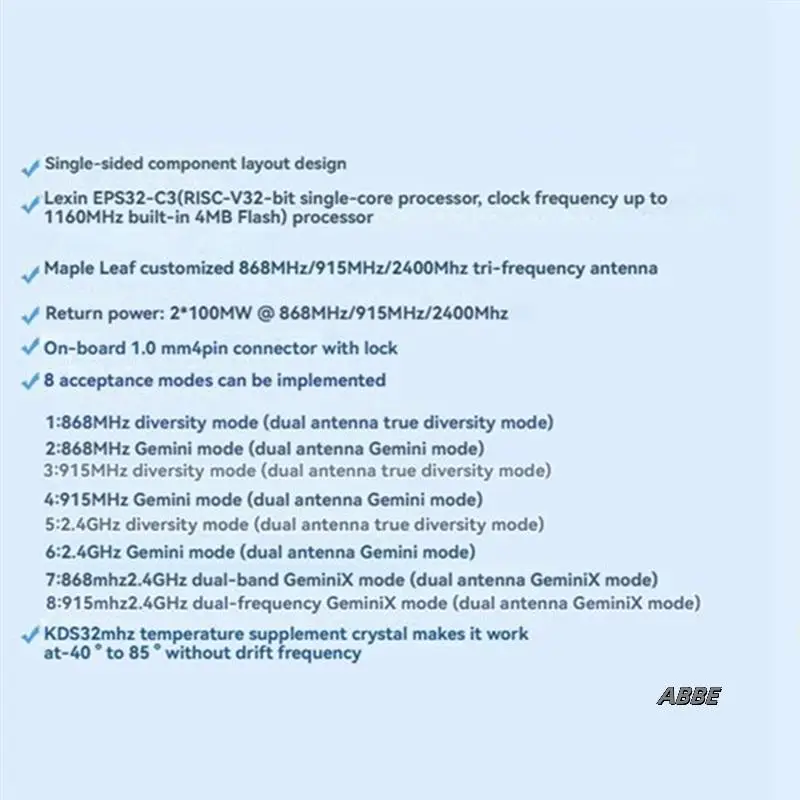 

2PCS ELRS Dual Band Gemini Receiver 900Mhz 2.4Ghz Expresslrs RX Receiver TCXO Forrc FPV Long Range Drone Fixed Wing