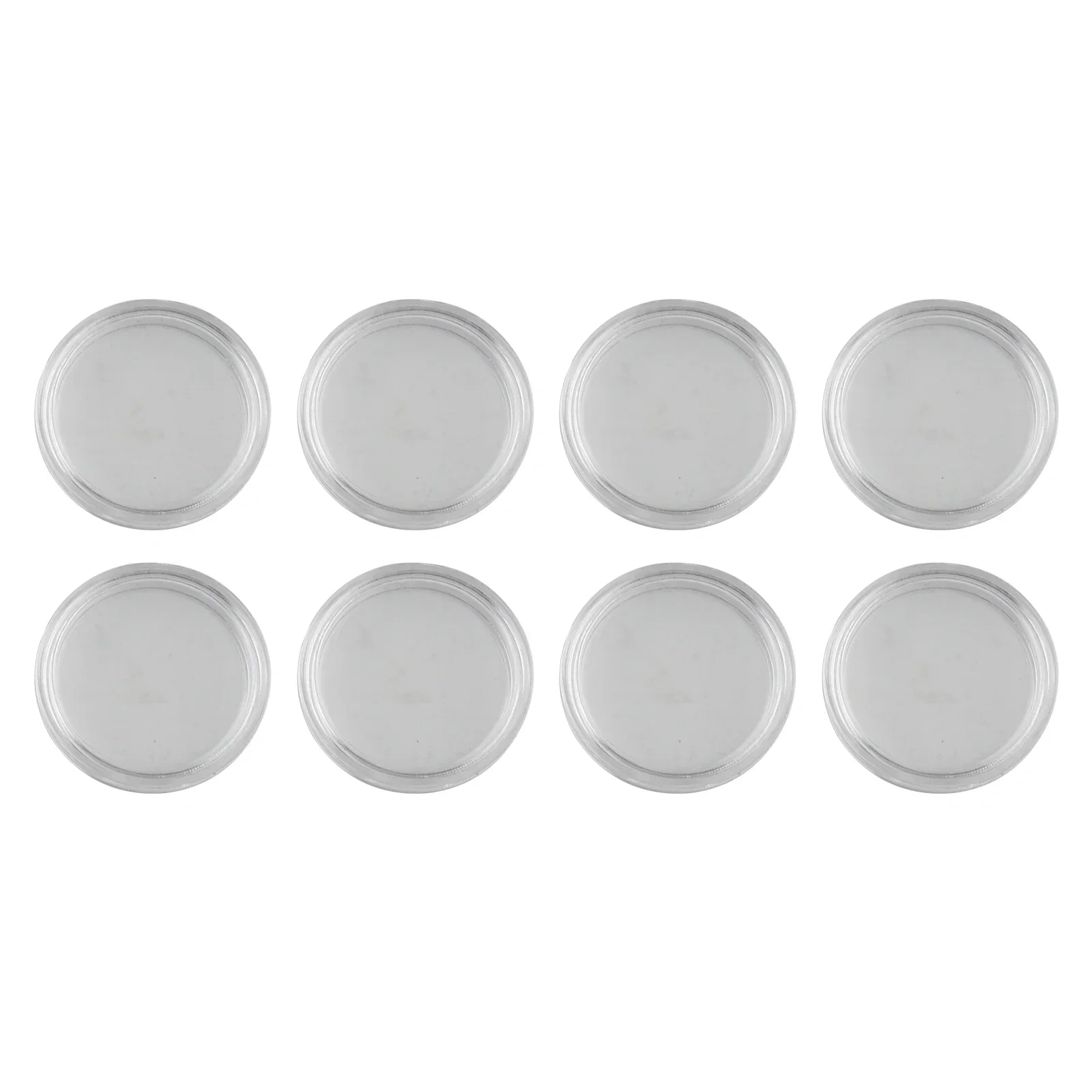 100pcs 25mm Clear Round Coin Capsule Container Storage Box Holder Portable Case Ultra-thick Super-hard 2019 New Hot