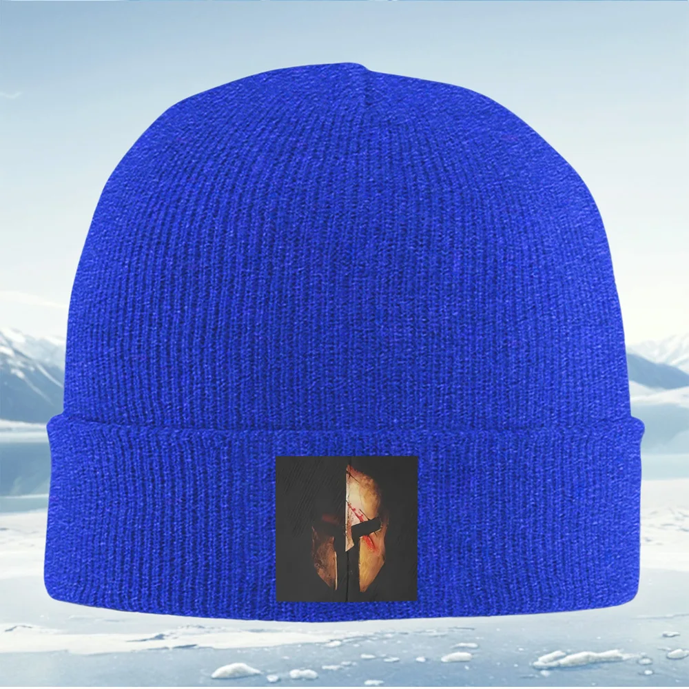 Spartan helmet dark blood battle. Men Women Unisex Knitted Hat Beanie Pullover Cap Winter Thermal Warm Christmas Outdoor Cycling
