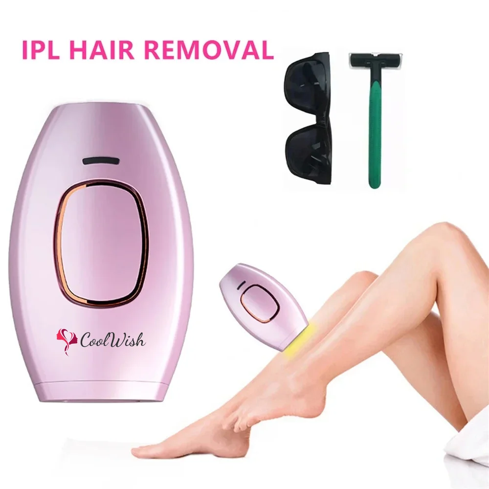 Home Hold Depilatory Laser Mini Hair Epilator Permanent Hair Removal IPL System 500000 Shot Light Pulses Whole Body Hair Remover