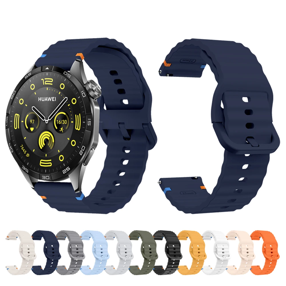 Cinturino per Huawei Ultimate Silicone impermeabile leggero 22mm universale per Huawei Watch 4 3 2 Ultimate GT3/GT2 Pro 46mm Band