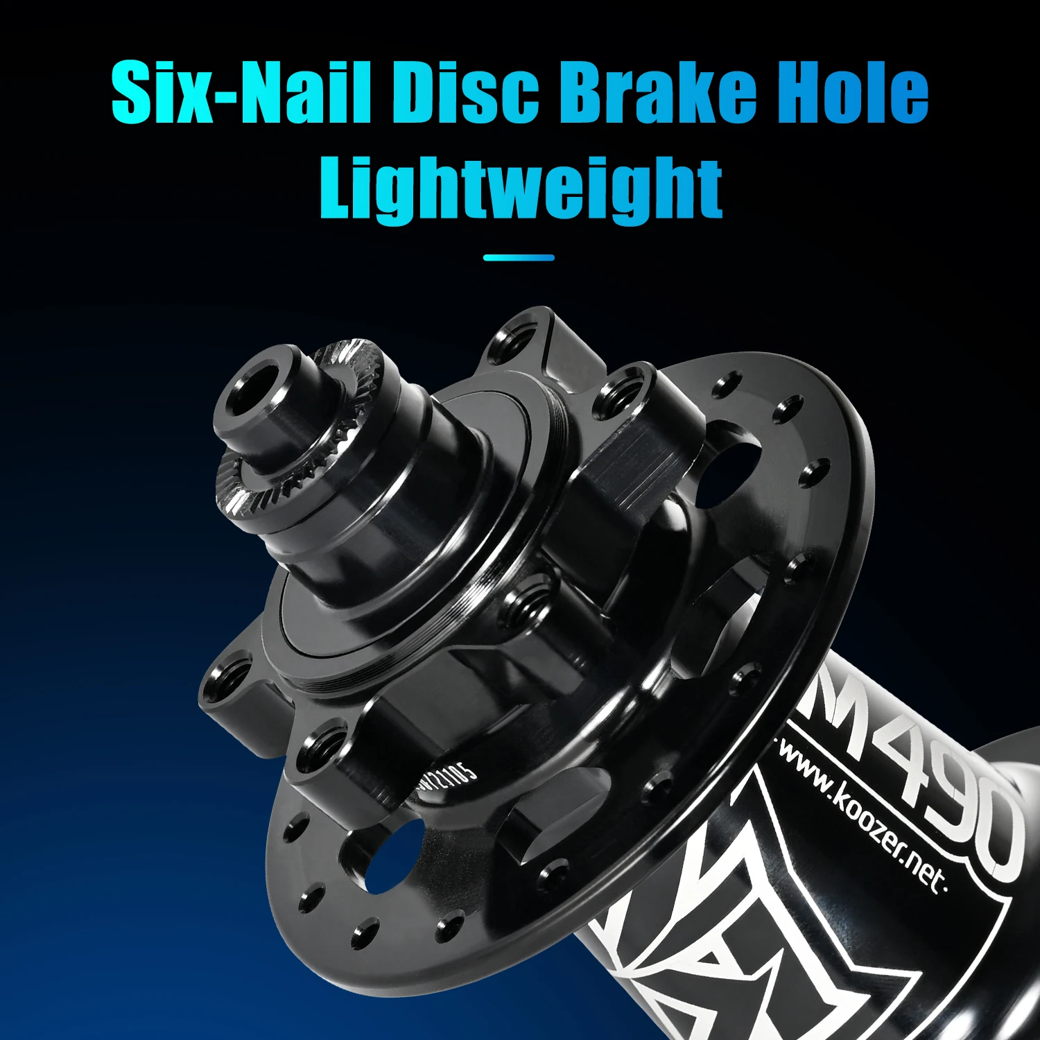 KOOZER XM490 PRO MTB Hubs | Hardened CR-MO Steel Freehub & 6-Pawl