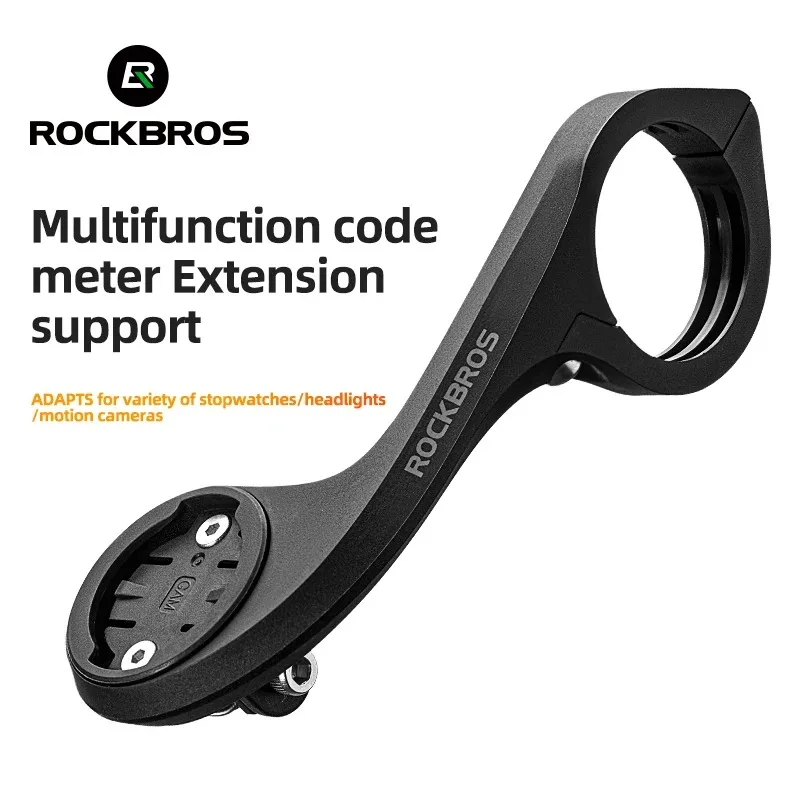 ROCKBROS pemegang Speedometer sepeda, nilon untuk Gopro Mount IGS / Garmin / Bryton / Cateye komputer MTB dudukan lampu Stopwatch