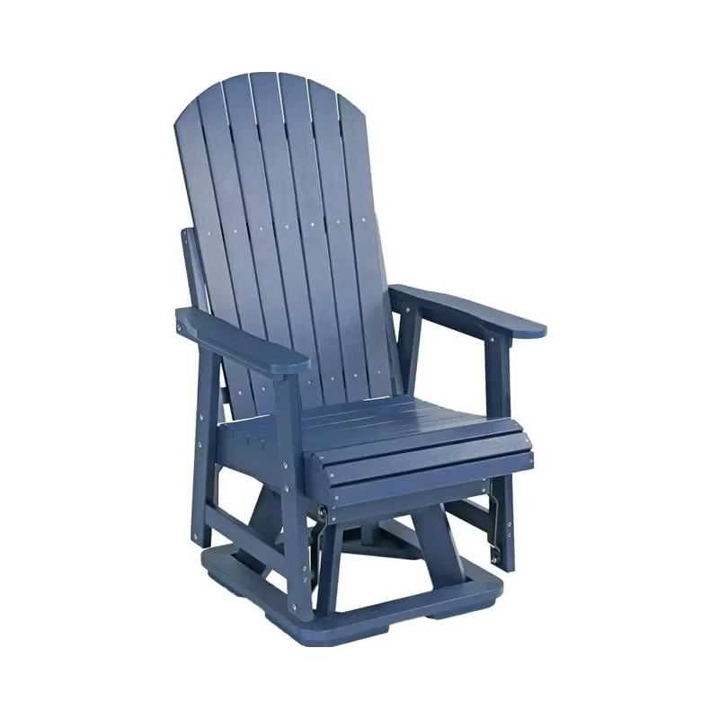 for HDPE Swivel Patio Glider Poly Lumber Weather Resistant Outdoor Chair Made in China for Patio Porch Yard