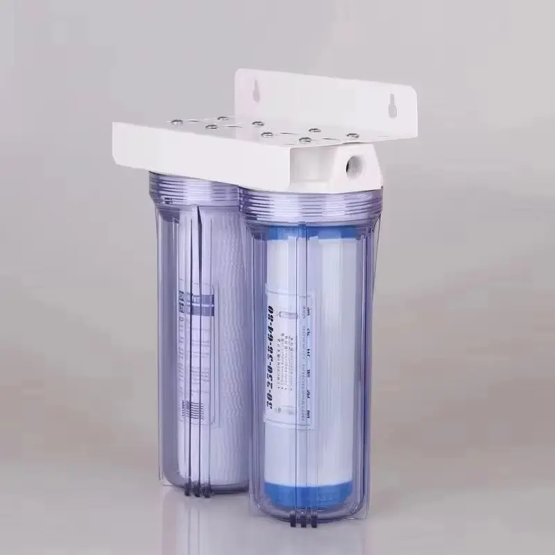 New 10 Inch  House Water Filter PP Cotton Gradient Precipitation Kitchen Front Water Purifier with 1/4' 1/2' Water Inlet