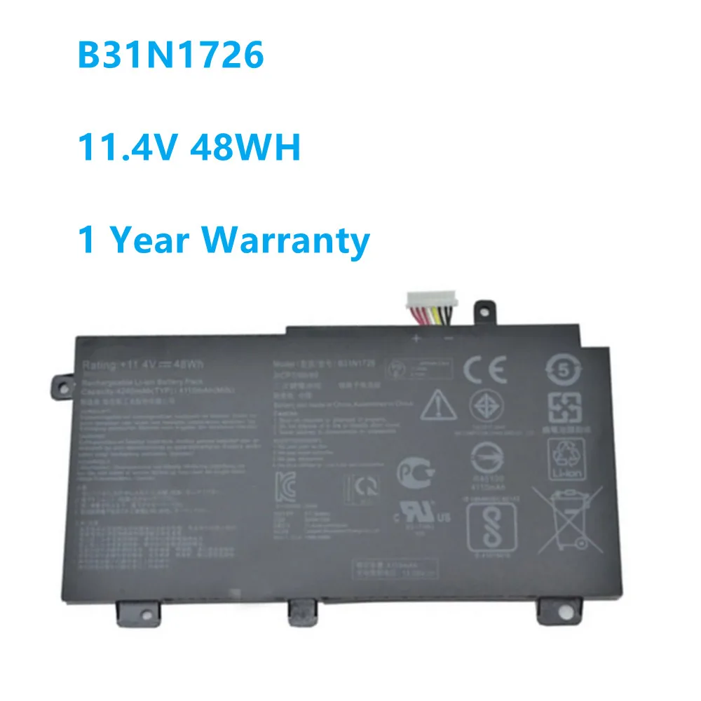 

B31N1726 3ICP7/60/80 11.4V 48Wh Laptop Battery for ASUS FX80 FX80GD FX86 FX86FM FX86FE FX504 FX505 Series B31N1726