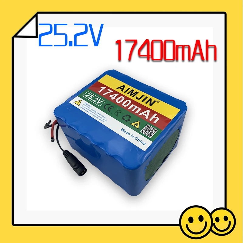 

6S5P 25.2V 17400mAh 18650 Lithium Batterie Pack Protection Rechargeable battery