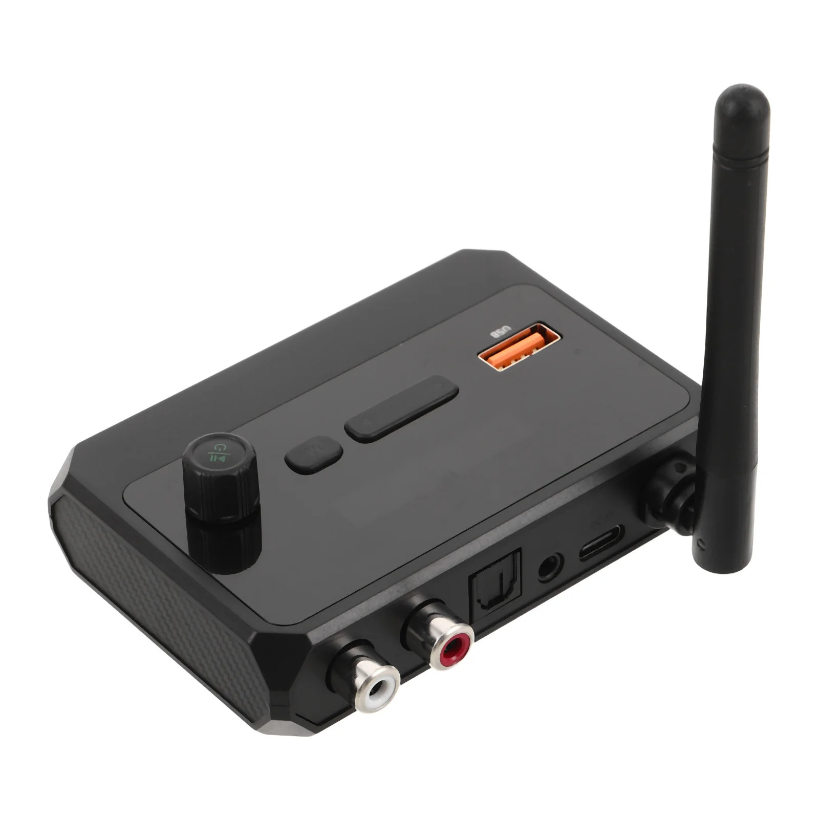 

1 Set Receiver 5.3 Wireless Audio Transmitter With Digital Display Optical Aux Input Mp3 Playback For
