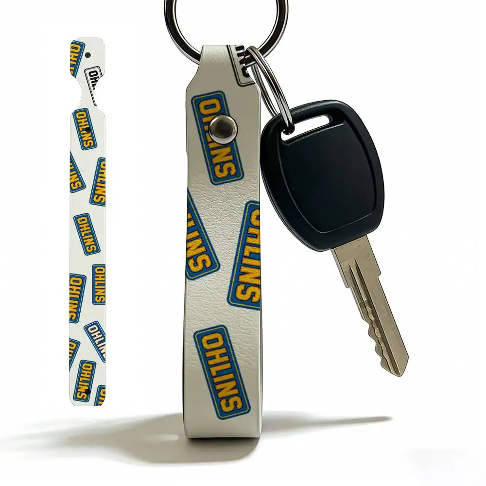 

Брелок для ключей OHLINS из мягкой искусственной кожи, легкий держатель для ключей для мотоциклов и скутеров