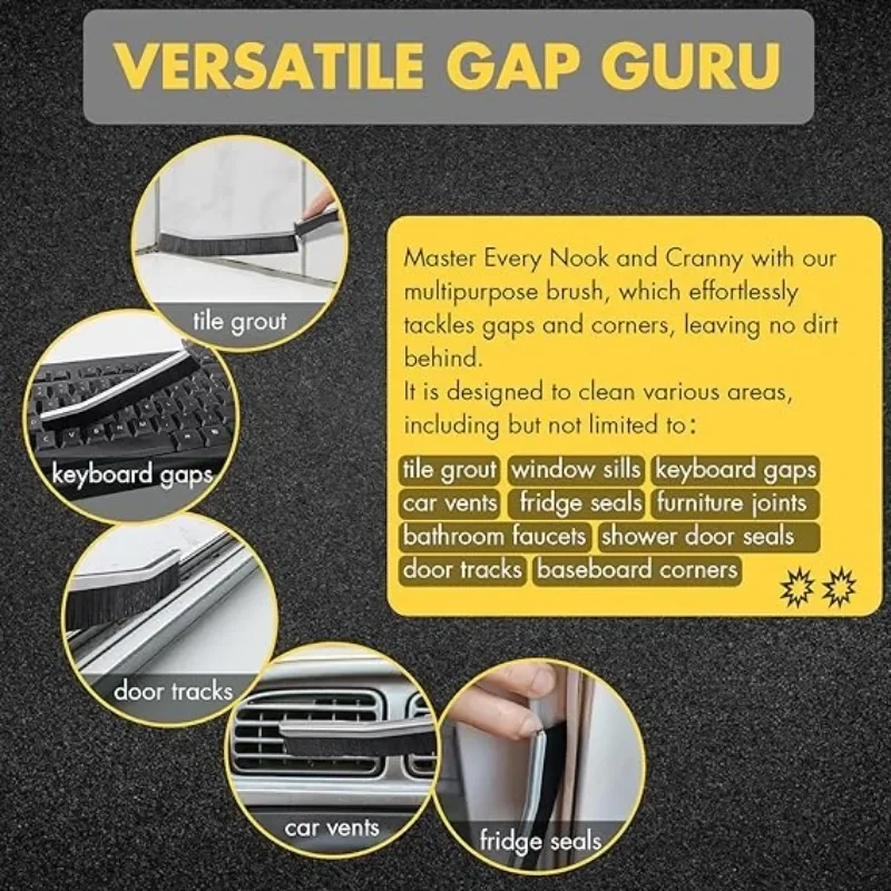 Bathroom Crevice Gaps Brush Clean The Dead Corners of Kitchen Tiles Multifunctional Window Slots Brushes Used for Cleaning Gaps