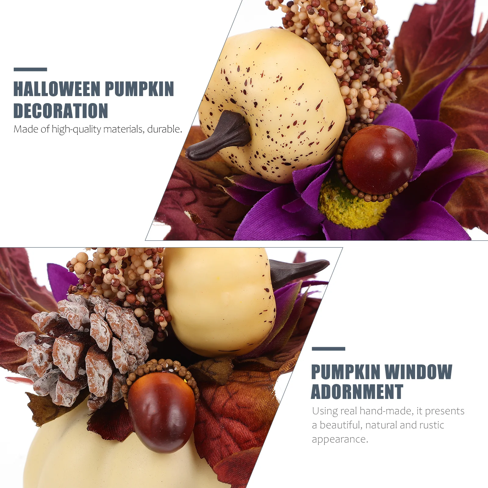 

Festival Pumpkin Decor Unique Halloween Themed Modeling Design Creative Lovely Ornament Smooth Comfortable Long Lasting Indoor