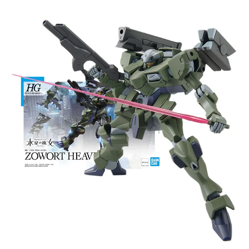 

Bandai Genuine Figure Gundam Model Kit Anime Figures HG 1/144 Witch From Mercury Zowort Heavy Collection Model Action Figure Toy