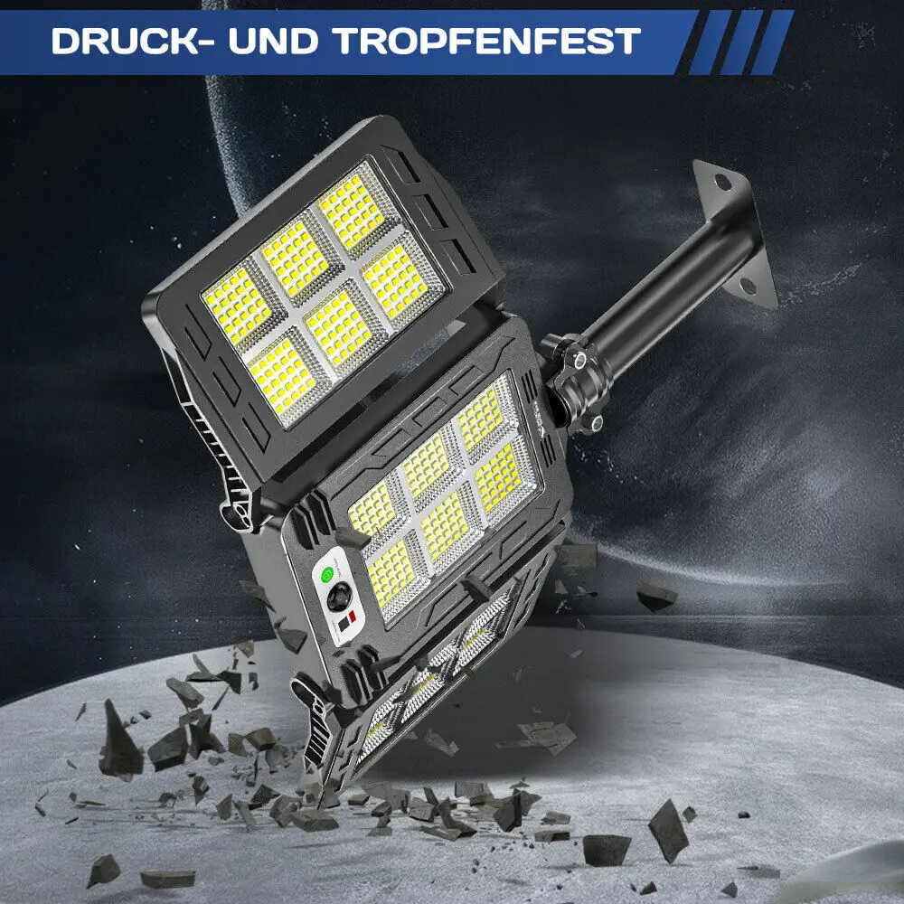 450 LED Solar Lights Outdoor Garden Waterproof IP66 Wall Light Motion Sensor Flood Yard Street Lamp with Remote Control