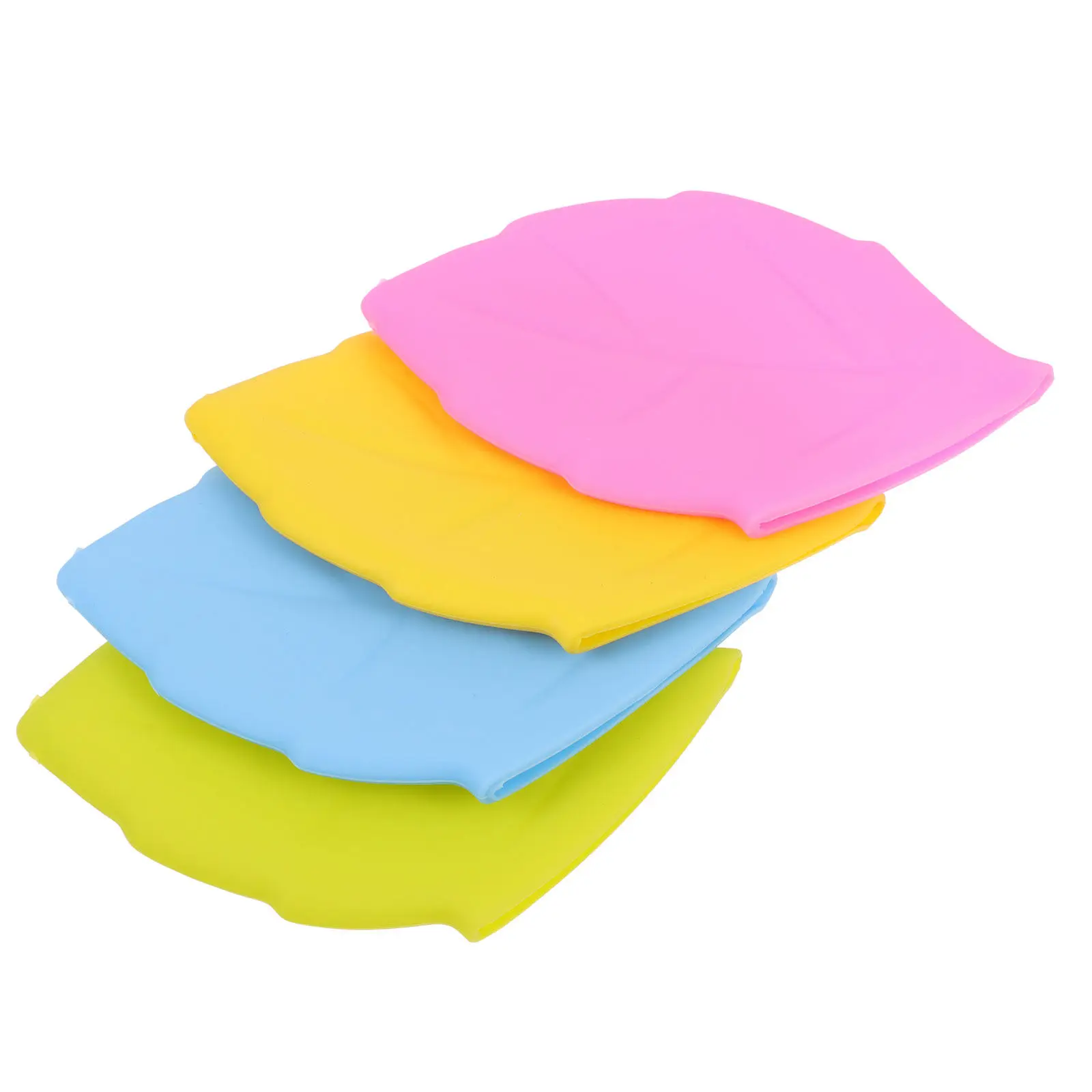4Pcs Silicone Toothbrush Holder Maple Leaf Design Travel Toothbrush Pockets Lightweight Portable Cups Silicone Toothbrushes Cups