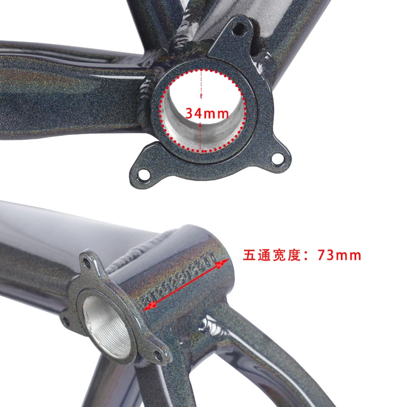 

BOARSE-Mountain Bike Hard Tail Frame, Aluminum Alloy Height 155-188cm, 26 ", 27.5" Thru Axle AM, MTB