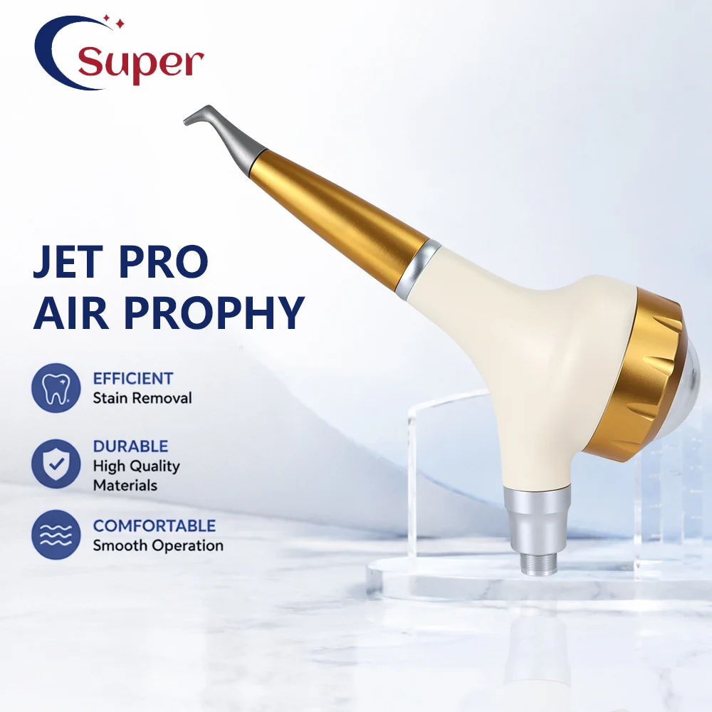 Dental Jet Pro Air Prophy Handpiece Teeth Polishing Air Flow Prophy Jet Gun Tooth Stain Removal Oral Cleaning  Handpiece