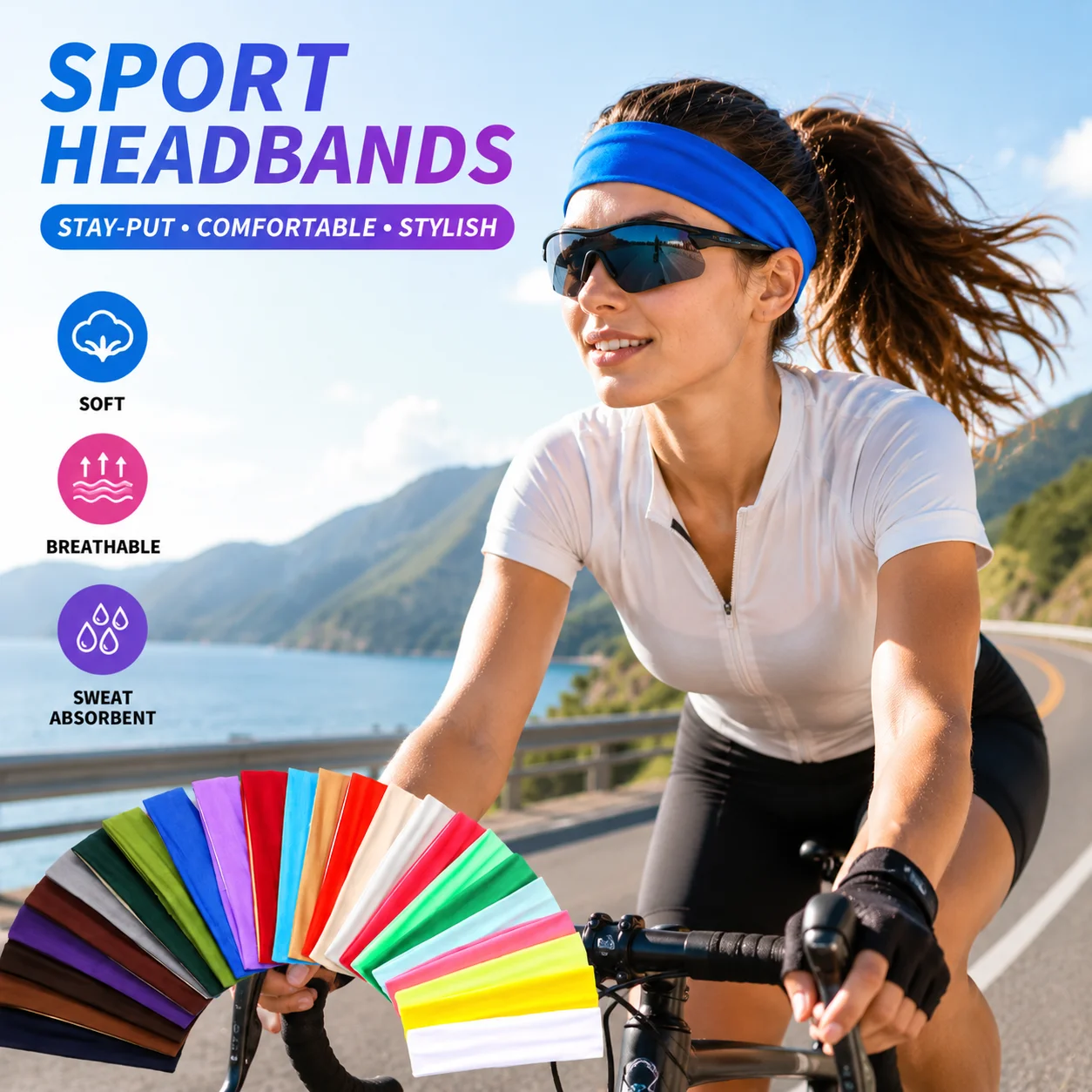Budget-friendly Unisex Elastic Sports Headband