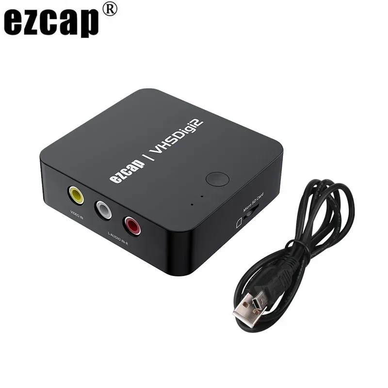 EzCAP181 AV Converter, Record & Digitalize Video From VHS, VCR,DVD Player To Digital MP4 Format, SD Card USB Driver HDMI Output