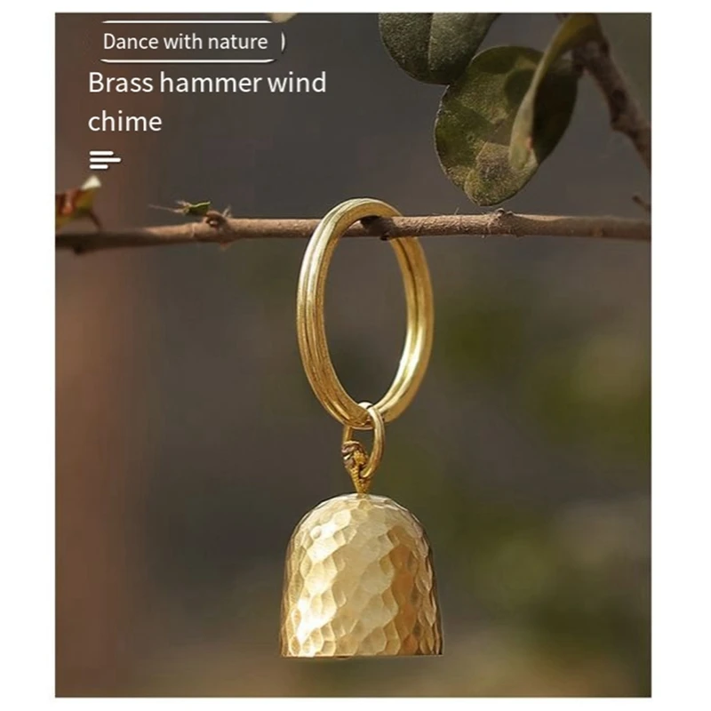 Brass Feng Shui Bell, Wind Chime Home Garden Good Luck Hanging Bell Good Luck Blessing Courtyard Courtyard Easy Install