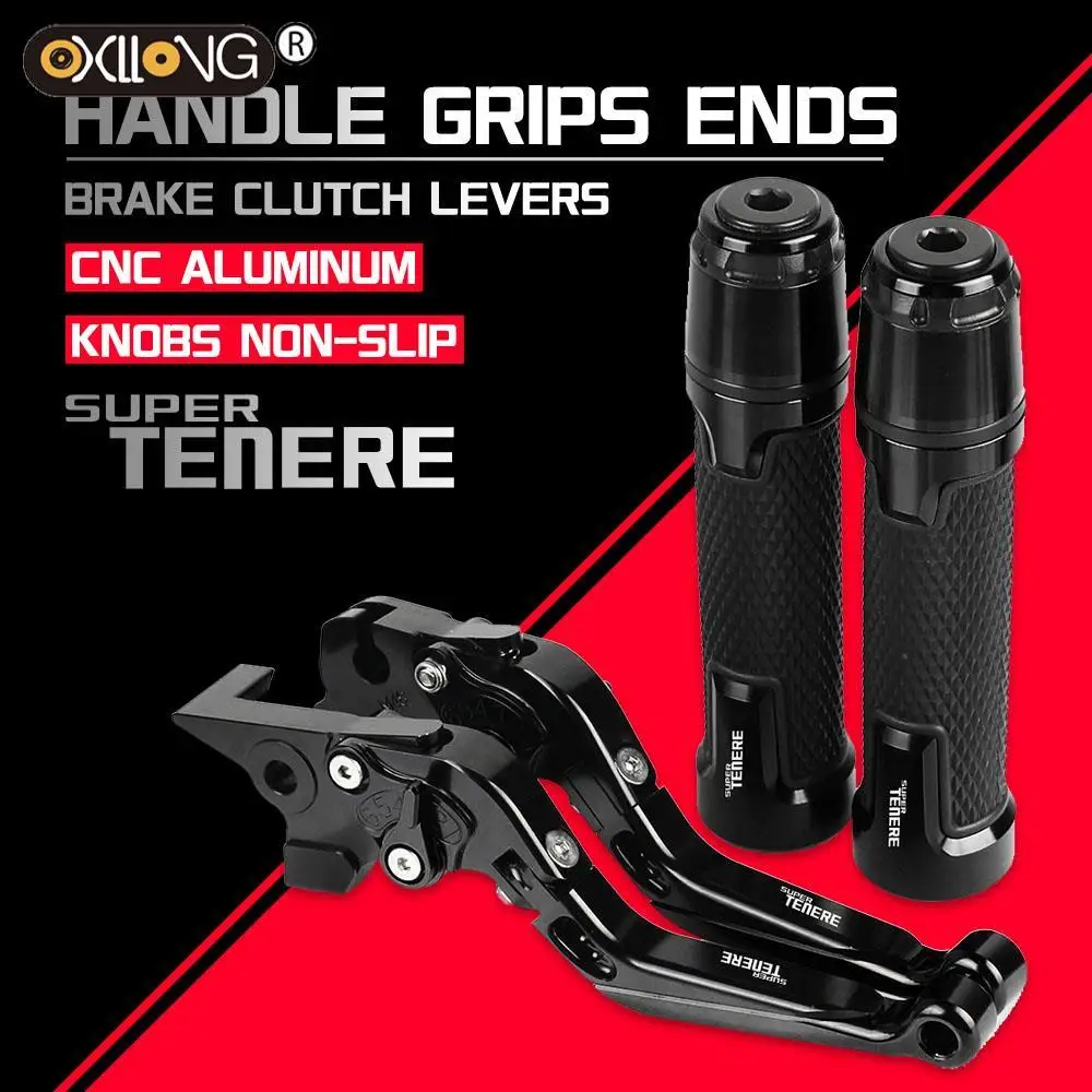 

CNC Brake Clutch Levers Handlebar knobs Handle Hand Grip Ends FOR YAMAHA XT1200Z ZE SUPER TENERE 2010 2011 2012 2013 2014-2018