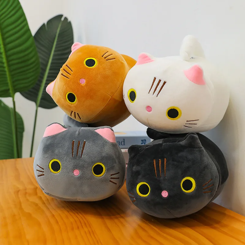 

20cm Cute Soft Cat Plush Toy Fluffy Stuffed Kitten Pillow Lovely Sleeping Buddy Kawaii Gift For Kids Cat Lovers