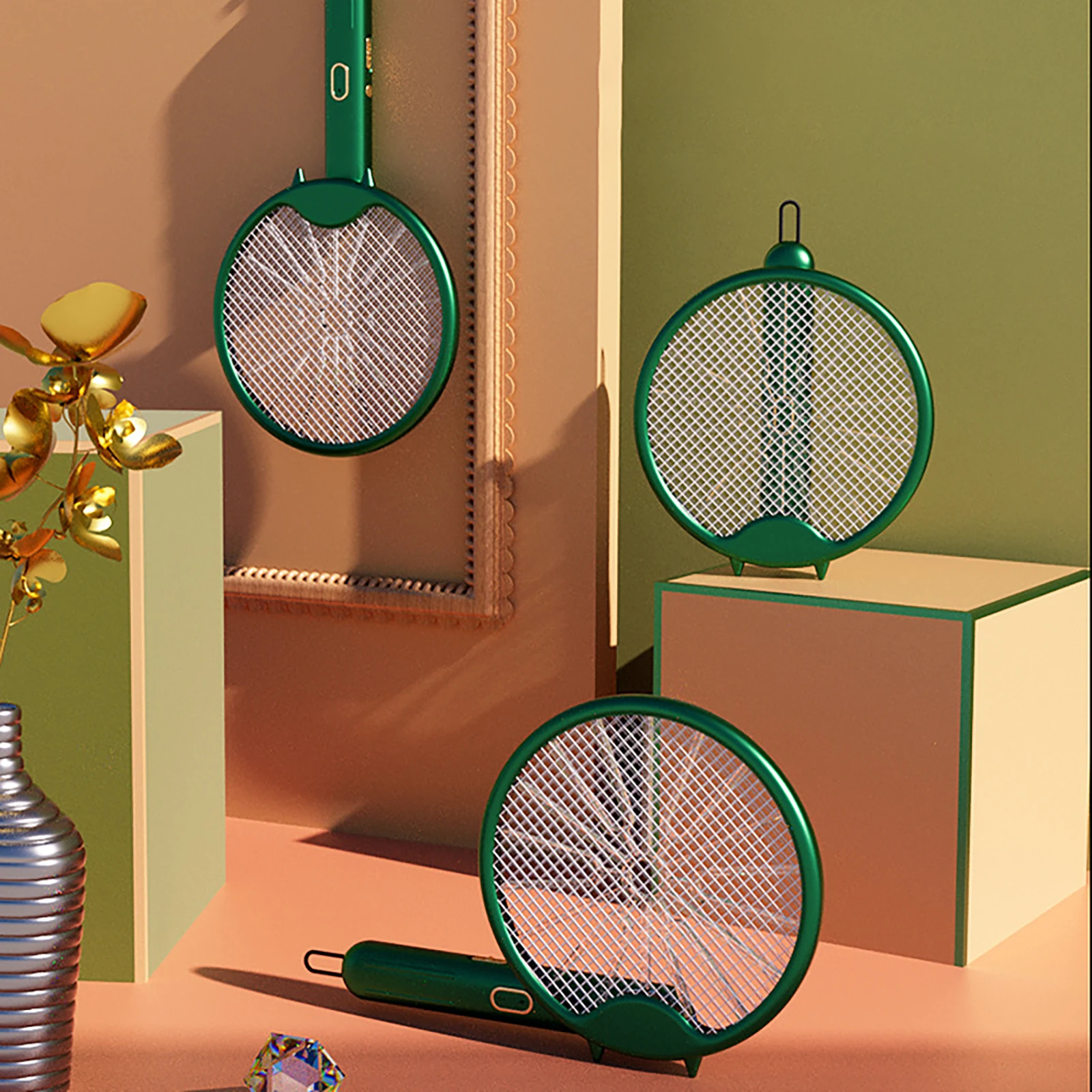 電気充電式フライスワッターラケット、バグザッパー、ポータブル - Bug Catching Kit のレビューと価格
