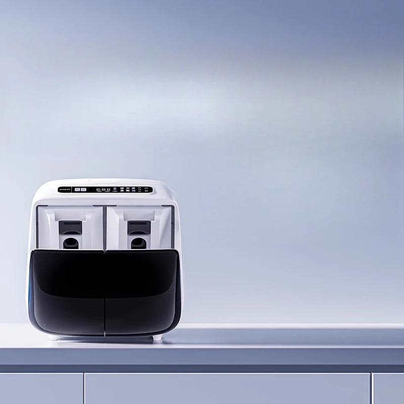 

Mini underwear washing machine small double bucket partition washing and drying integrated